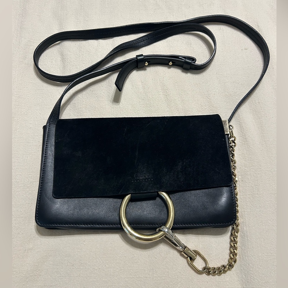 Chloe Faye Small Leather Crossbody